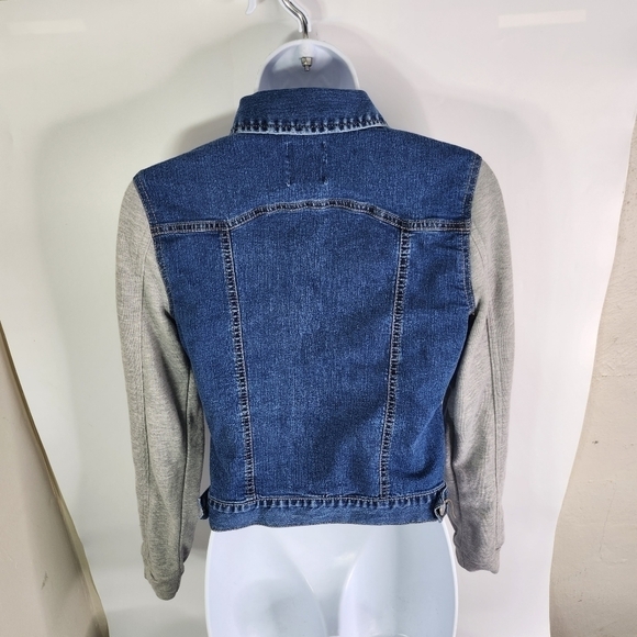 LOVE TREE DENIM Cropped Jean Jacket Women's Medium - Picture 9 of 9